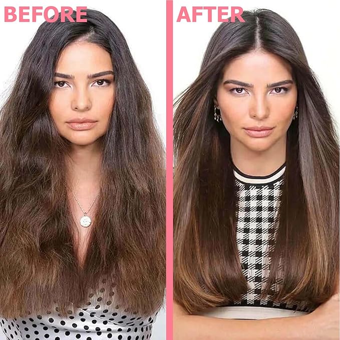 3-In-1 Styling Cream for Flyaways - Anti-Frizz Cream to Define All Hair Types & Textures - Add Shine and Smoothness with Brush