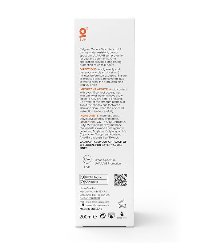 Calypso Once A Day Sun Protection SPF20