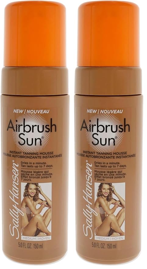 Sally Hansen Airbrush Sun Mousse, Medium,5 Fl Oz (Pack of 2)