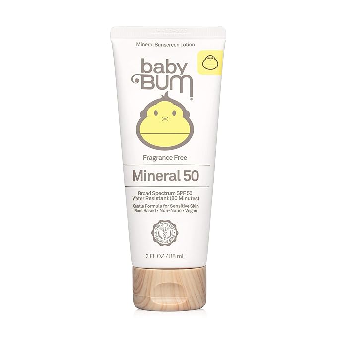Sun Bum Baby Bum SPF 50 Sunscreen Spray | 3 FL OZ & Baby SPF 50 Sunscreen Stick, 0.45 Oz & m SPF 50 Sunscreen Lotion | Mineral UVA/UVB Face and Body Protection, 3 FL OZ