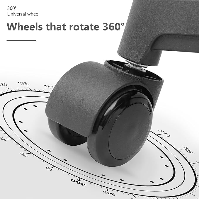 Home Office Chair, Ergonomic Mid-Back Mesh Desk Chair with Lumbar Support, Adjustable Swivel Rolling Design, Comfy Armrest for Work, Study, Gaming, Vanity (White, Double Chair)
