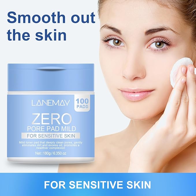 Zero Pore Cleansing Pads, Hydrating and Soothing, Pore Tightening Cleansing Pads (100 pc)