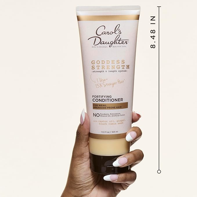 Carol's Daughter Goddess Strength Fortifying Conditioner For Wavy,Coily and Curly Hair,Sulfate Free Conditioner with Castor Oil for Weak Hair,11 Fl Oz,(Pack of 6)