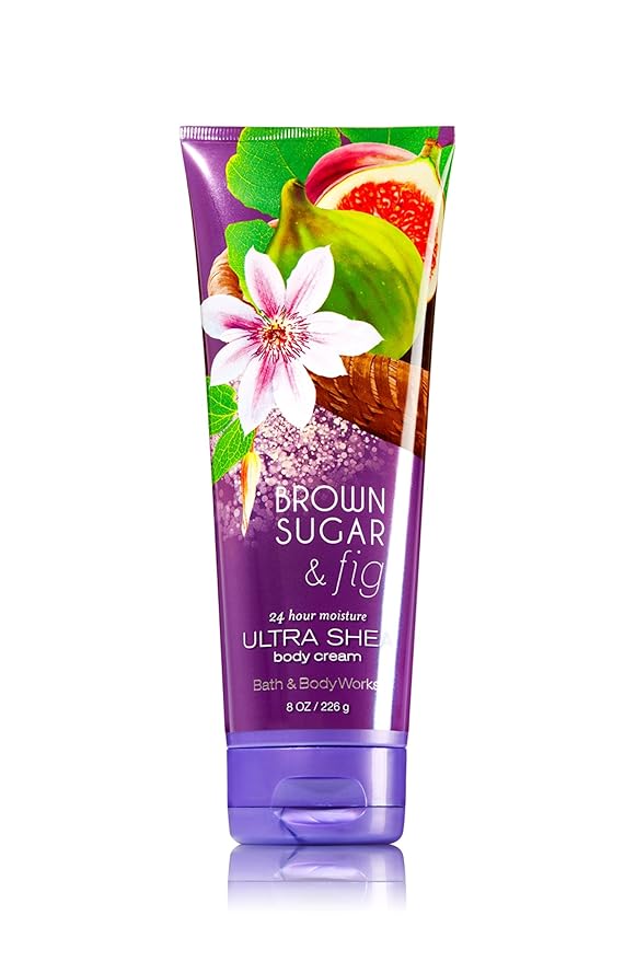Bath & Body Works Signature Collection Brown Sugar & Fig 24 Hour Moisture Ultra Shea Body Cream 8 Oz