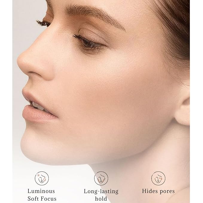 BB Cream Pressed Face Powder, Anti-Aging, Moisturizing Setting Foundation Powder with High Coverage, Oil Control Waterproof Poreless Concealer Buildable Long-Lasting for All Skin Types Natural Color