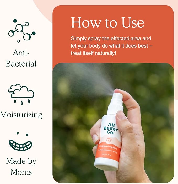 Everything Spray - Topical Skin Spray, Hypochlorous Acid Spray for Body & Face, Supports Against Irritation, Calms Redness, Soothes Feet & Scalp, Daily Toner, Dry Eye & Lash