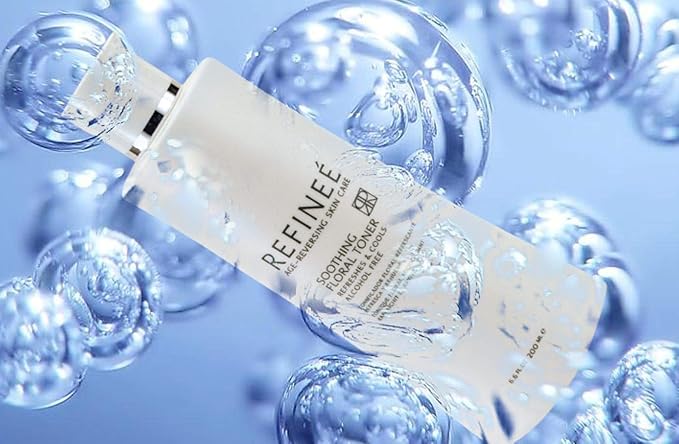 Refinee Soothing Alcohol-free Floral Face Toner with Hydrating and Firming Rose Water 6oz
