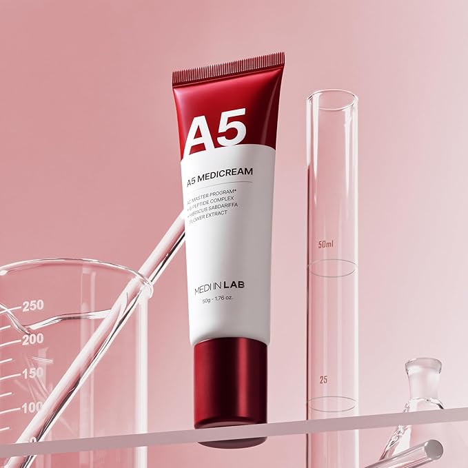MEDI IN LAB A5 Medicream — Soothing Moisture Cream for Sensitive Skin, Wrinkle-Improving Functional Cosmetics, Blemish Care Cream, 1.76 oz (50 g), Korean Skincare, Korean Cosmetics