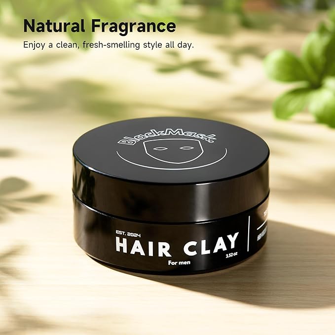 Hair Clay for Men (3.52 oz) Matte Finish with Strong Hold, Hair Styling Clay, Adds Texture & Volume