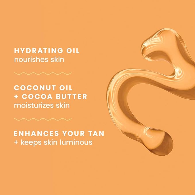 Hawaiian Tropic Dark Tanning Oil, 8 Fl Oz | Moisturizing Body Oil with Cocoa Butter, Tan Enhancer, 8 Fl Oz each Twin Pack