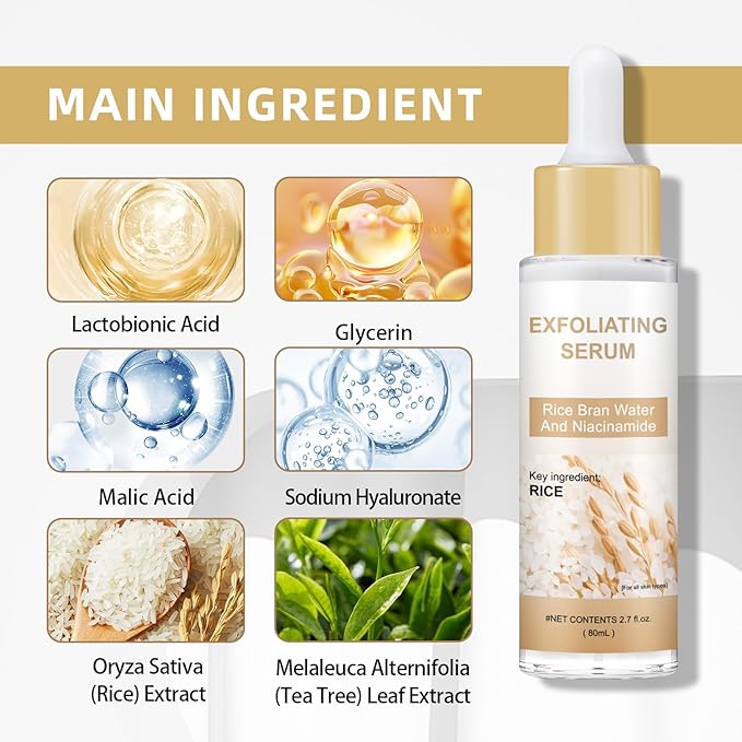 Peel Shot Glow Rice Ampoule Duo – Peel Shot Serums with White & Black Rice Extract, BHA, Niacinamide & Hyaluronic Acid – Exfoliating, Moisturizing, Blackhead Remover & Pore Refining