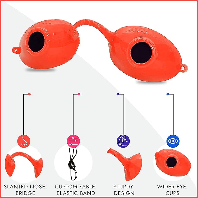 Super Sunnies UV Eye Protection FDA Compliant Eyeshields, Tanning Bed Goggles, Red Light Therapy Glasses w/Strap