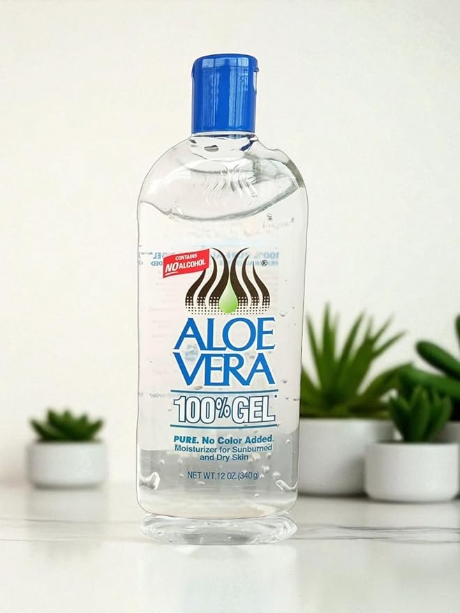 Pure Aloe Vera Gel Set 12oz + 24 oz – For Face, Hair & Body – Soothing Sunburn Relief, Hydration & Skin Repair – No Added Colors or Fragrances