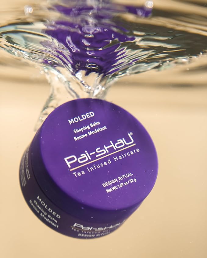 Pai-Shau - Molded Shaping Balm, Flexible Hold Styling Balm for Texture, Control and Shine, Lightweight Hair Cream with Castor Oil and Antioxidants for All Hair Types