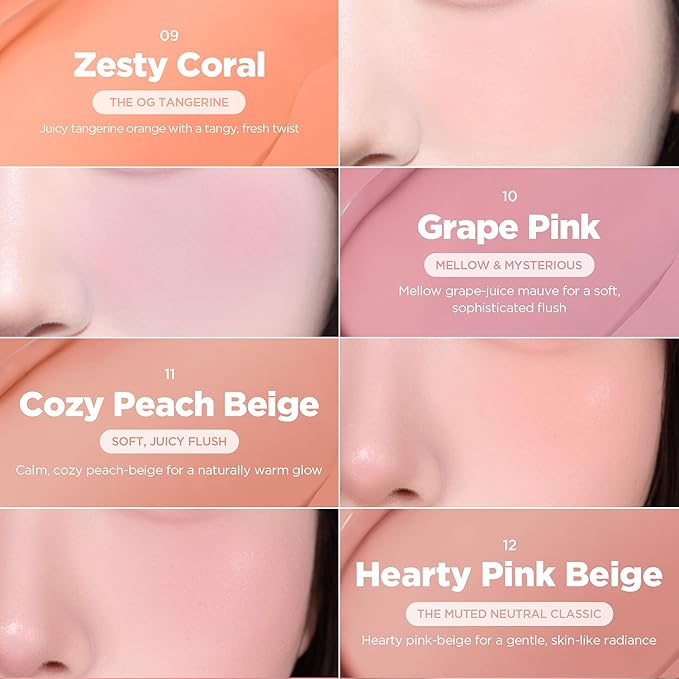 lilybyred Luv Beam Cheek Balm | Heart-Shaped Korean Cream Blush, Semi-Matte Finish, Long-Lasting, Blendable & Buildable, Soft Creamy Texture, Lightweight, Natural Flush, 0.12 oz. (02 Innocent Pink)