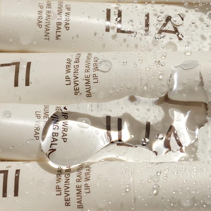 ILIA - Lip Wrap Reviving Balm | Hydtrate, Smooth, Plump | Barrier-Building with Hyaluronic Acid + Sea Succulent | Gluten + Silicone-Free | Non-Toxic, Vegan, Cruelty-Free (Lucid, 0.23 fl oz | 7 ml)