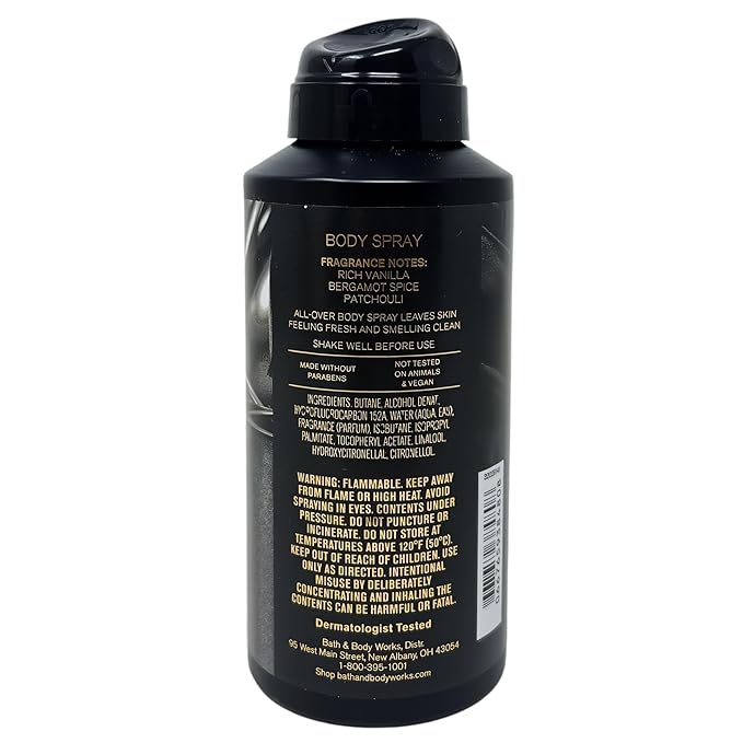 Bath & Body Works Vanilla Noir - Body Cream, Body Spray and Antiperspirant Deodorant - with a Charcoal Scrub Bar Soap