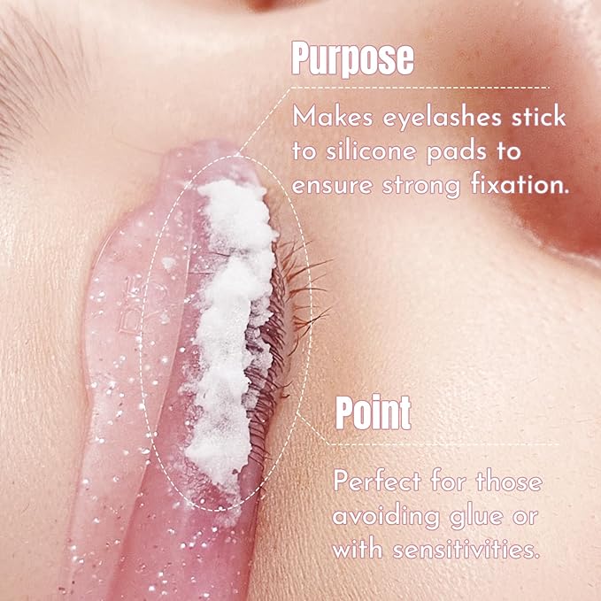Lash Lift Powder Lomansa Korean Lash Lift Super Mix Solution Keratin Eyelash Lift Viscosity Enhancing - F More Mix Viscosity