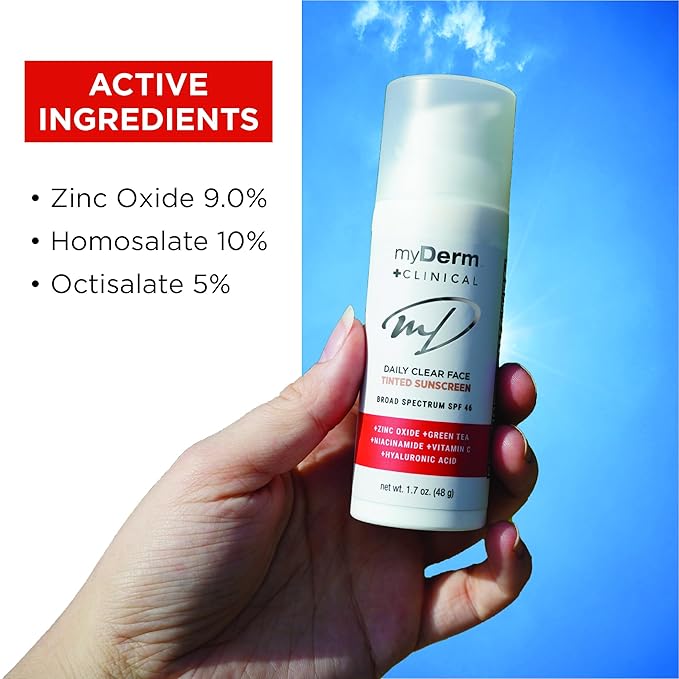 Myderm - Twin Pack Clinical SPF 46 Tinted Zinc Sunscreen Lotion