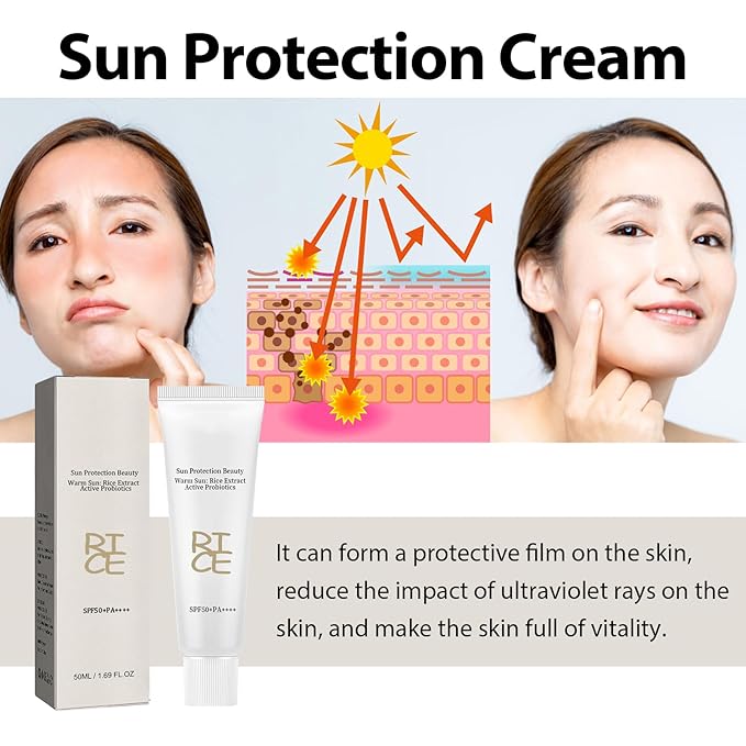 Relief Sun Rice Sunscreen For Face SPF50+ Korean Formula PA++++ for All Skin Types Facial Skincare, UV Defense, Nourishing Skin