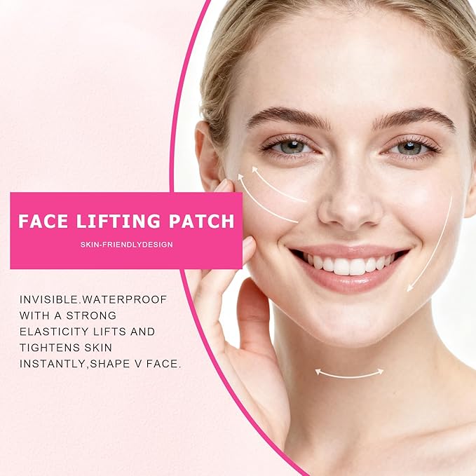 160PCS Neck Tape Lifting Invisible for Instant Face Lifting, Face Lift Tape Invisible, Wrinkle Tape, Double Chin, Jowls, Eyes & Neck | Waterproof Skin Tape Under Makeup