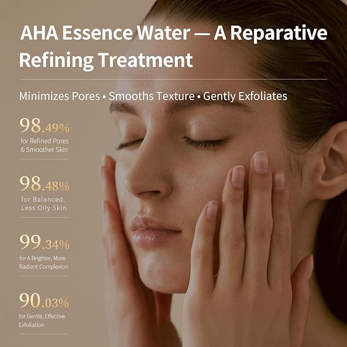 AHA Toner for Face Hydrating, Moisturizing, Pore-Minimizing, Acne-Prone Skin, Soothing Essence Water for Face 8.12 oz