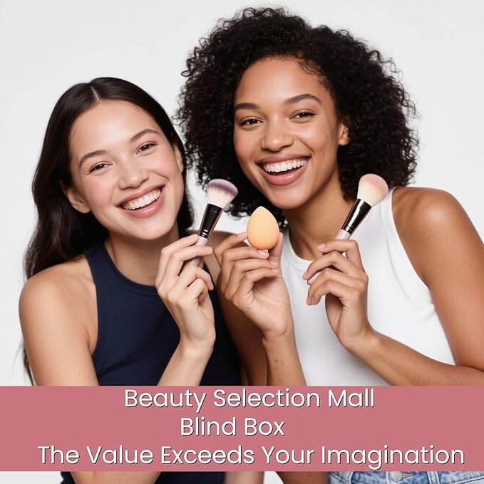 BS-MALL Makeup Brushes & Beauty Tools Assortment Box – Curated Collection of Makeup Brushes, Makeup Bag, Makeup Sponge, Hair Ties & More Professional Beauty Tools for Daily Use & Travel(S)