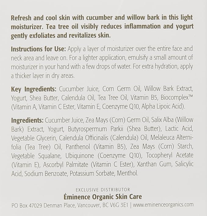 Eminence Clear Skin Probiotic Moisturizer, 2 Ounce
