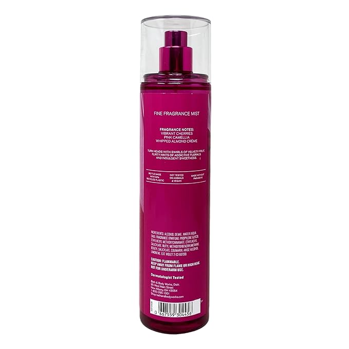 Bath & Body Works Perfect In Pink Trio Gift Set - Fragrance Mist - Body Wash and Body Lotion - with a Himalayan Salts Springs Bar Soap - Full Size