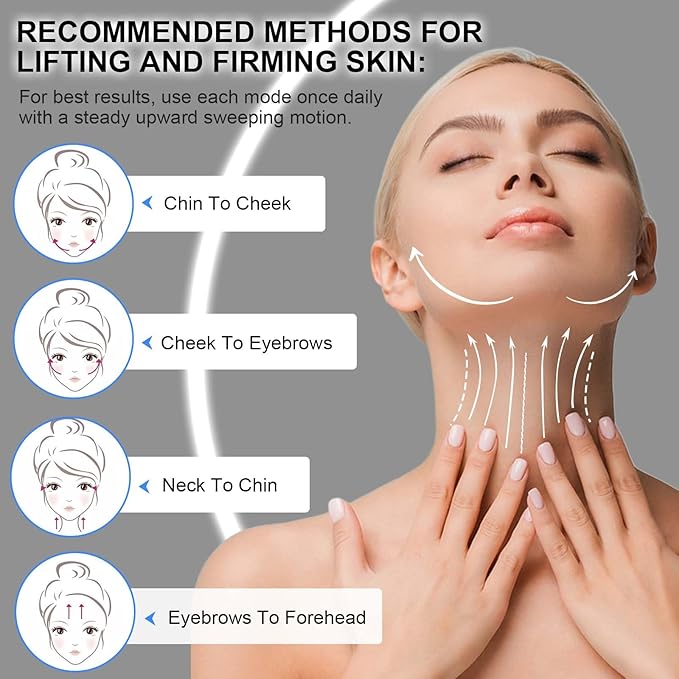 3-Color Light Therapy Facial Sculpting Tool – For Refreshed-Looking Skin & Jawline Care – Daily Beauty Ritual Device – Rechargeable Face Massager for Women