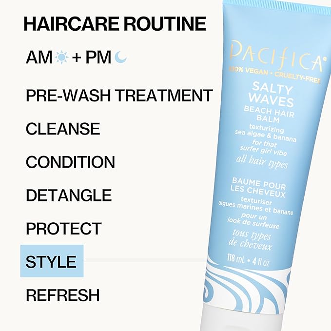 Pacifica Salty Waves Beach Hair Balm by Pacifica for Unisex - 4 oz Balm