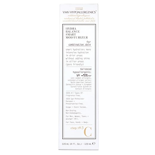 VMV Hypoallergenics Superskin Hydra Balance Smart Moisturiser for Combination Skin, 4 Fluid Ounce