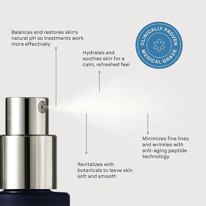 Form RX Complete Toner, Botanical pH Balanced Facial Toner with Octapeptide, Aloe, Chamomile, Calendula, Cucumber, and Fennel Extracts, Hydrating Vitamin C and E Formula, Refresh and Prep Skin, 6.8 oz