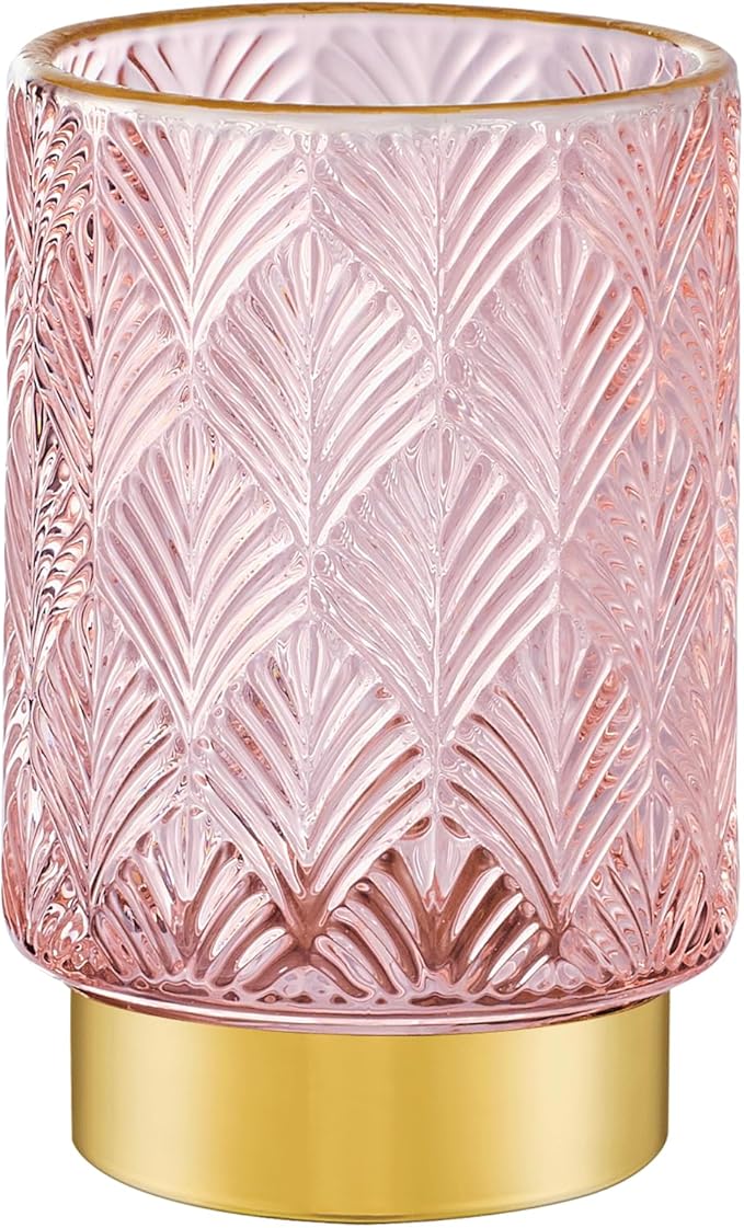 Makeup Brush Holder Organizer,Toothbrush Holders,Desk Pen Pencil Holder,Multifunctional Vintage Glass Brush Cup（A42-10-US）