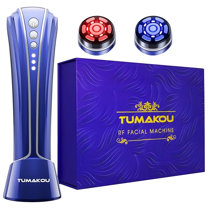 RF Radio Frequency Facial Device - LED Red Light Therapy Device for Face Skin Care Home Use