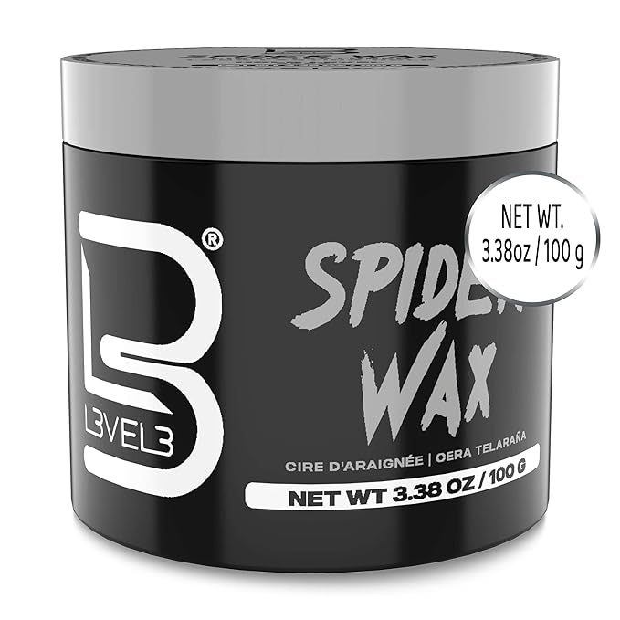 L3 Level 3 Spider Wax - Long Lasting and Strong Hold Improve Your Hair Volume and Texture