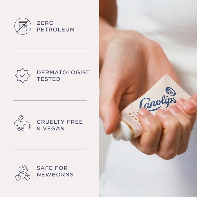 Lanolips 101 Multipurpose Ointment Duo - Lanolin Lip Balm & Healing Ointment for Skin Barrier Repair - Moisturizer for Dry Lips, Cuticles & Elbows - Original Superbalm (2-Pack, 0.52 oz each)