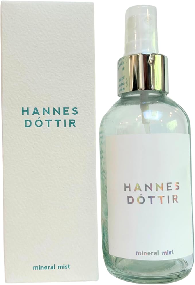 Hannes Dóttir Icelandic Mineral Mist Luminizing Toner: Calms, hydrates, Reduces Redness, Promotes Collagen Production & Sets Makeup