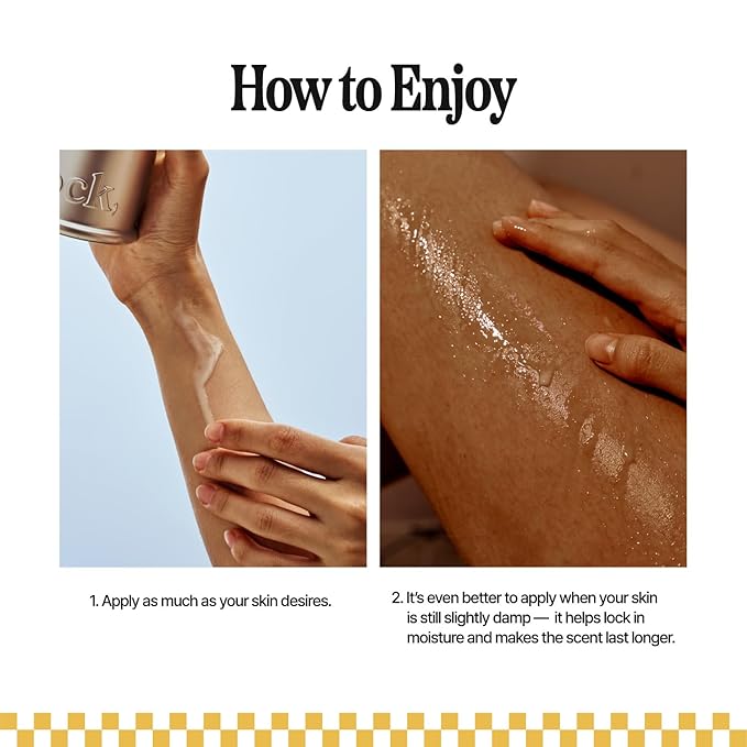 Knock Melt-In Body Toner, Instant Glass Body Glow, Ceramide Moisture Lock, Lightweight Milky Moisturizer, Zero Sticky, For All Skin, Citrus Zesty Scent, 10.14 fl oz