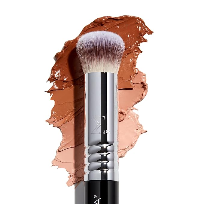 Sigma Beauty F26 Domed Concealer Brush — Under Eye Corrector, Ultra-Soft Dense Rounded Fibers, Waterproof Handle with SigmaAlloy Ferrule - Makeup Brush for Cream or Liquid