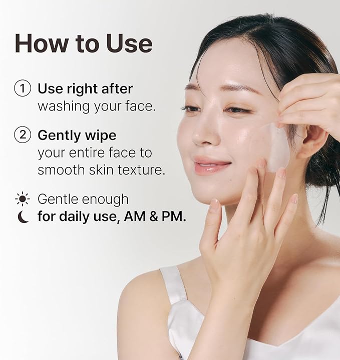 R0 Exfoliating Toner Pads – Hydrating Face Pads for Pore Care, Hyaluronic Acid, Korean Skin Care, Sensitive Dry Skin, Rice Water, Vegan, 80 Count