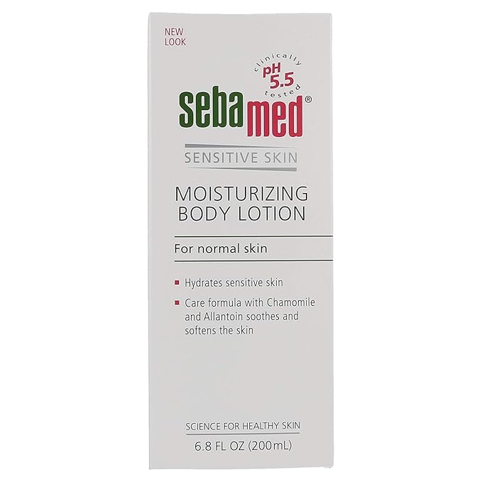 Sebamed Moisturizing Lotion pH 5.5 for Sensitive Skin Dermatologist Recommended Moisturizer 6.8 Fluid Ounces (200 Milliliters)