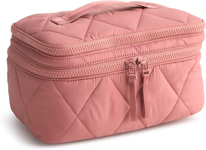 Vera Bradley Women's Featherweight Brush Up Cosmetic Case, Moonless Night, One Size