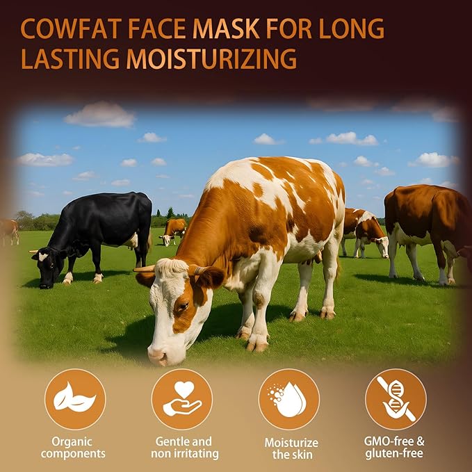 Tallow and Honey Balm for Face Beef Tallow for Skin Organic Grass-Fed Beef Tallow Balm for Face Body Moisturizer (Milk)