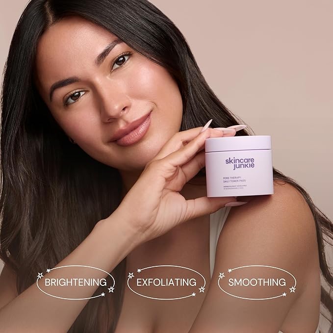 Pore Therapy Daily Toner Pads, Exfoliates Pore-Clogging Dead Skin Cells, Fragrance-Free, for Normal to Oily Skin, 50 Pads