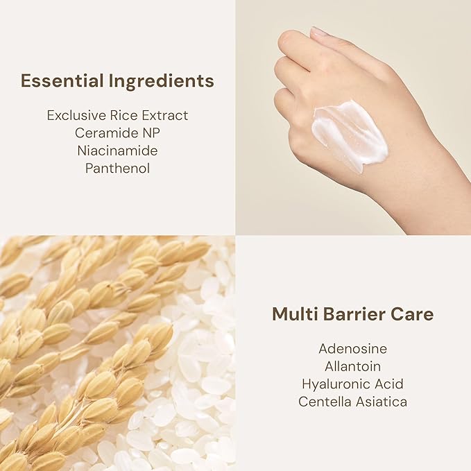 THANKYOU FARMER Rice Clay Foam Cleanser + Rice Essential Toner + Barrier Capsule Cream
