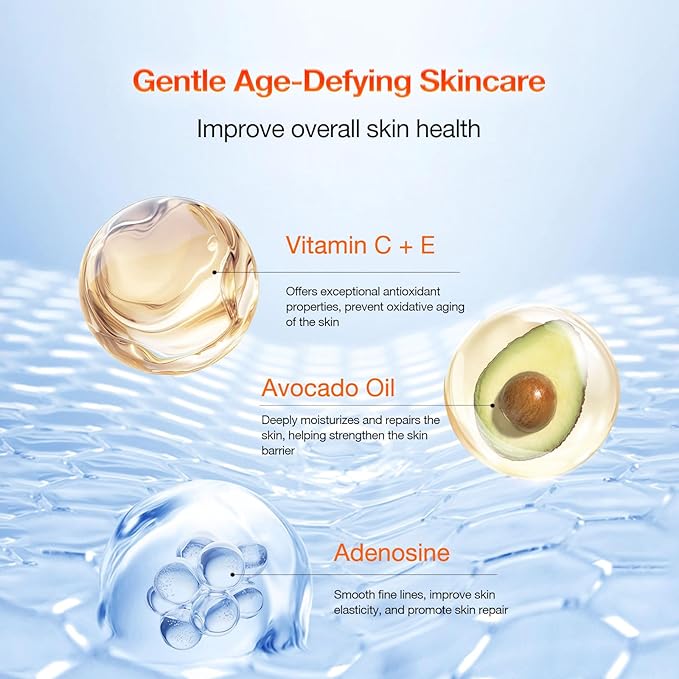 NEUTRIHERBS Upgraded SPF50 Clear Gel Sunscreen with Vitamin C, Lightweight Daily Sun Protector Block UVA/UVB, No White Cast PA+++ Broad-Spectrum - Travel Size 1.7 Oz