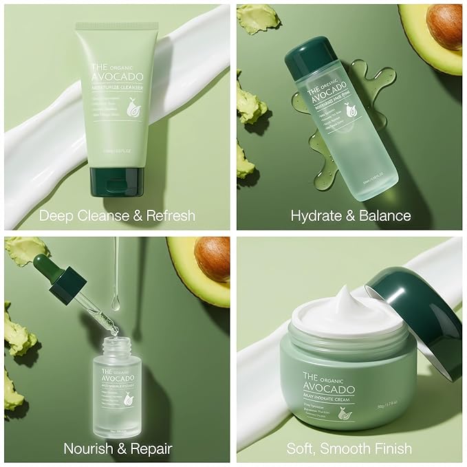 SKK Skin Care Set 6 in 1 Facial Cleanser, Toner, Serum, Face Lotion, Cream & Eye Cream – Hydrating, Anti-Aging &Brightening Daily Routine for Glowing Skin