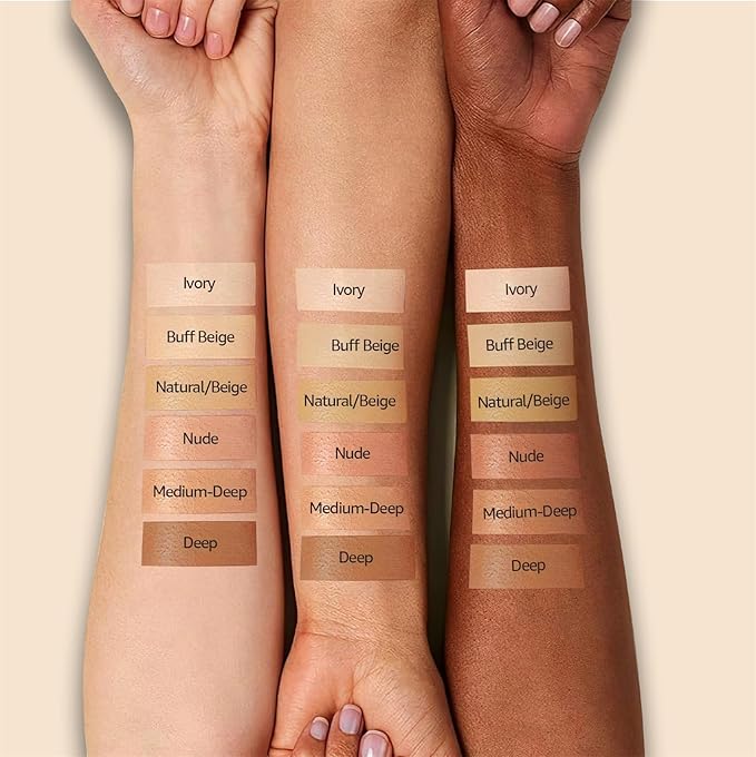 Mushroom Head Air Cushion CC Cream Foundation Full Coverage Moisturizing Oil Control Waterproof Long-Lasting Even Skin Tone Natural Cream Foundation for Mature Skin (Buff Beige)