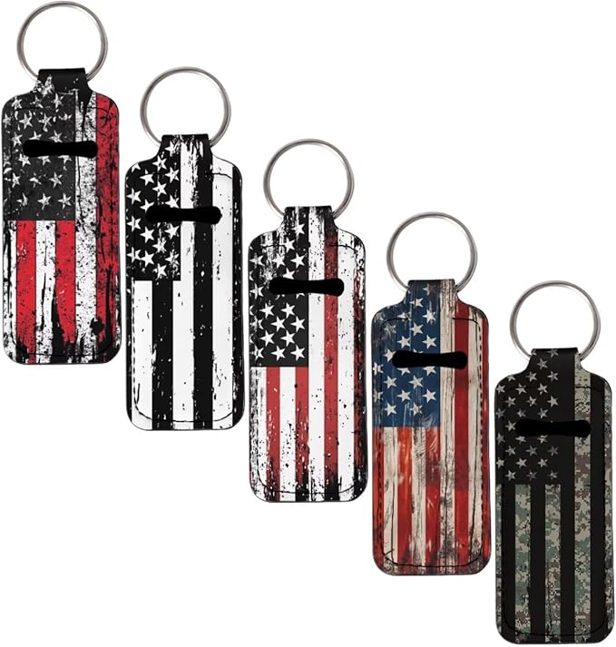 Pensura Chapstick Holder Keychain Fashion 5 Pcs Car Keychain Holder Portable Chapstick Holder Keep from Scratched and Dust